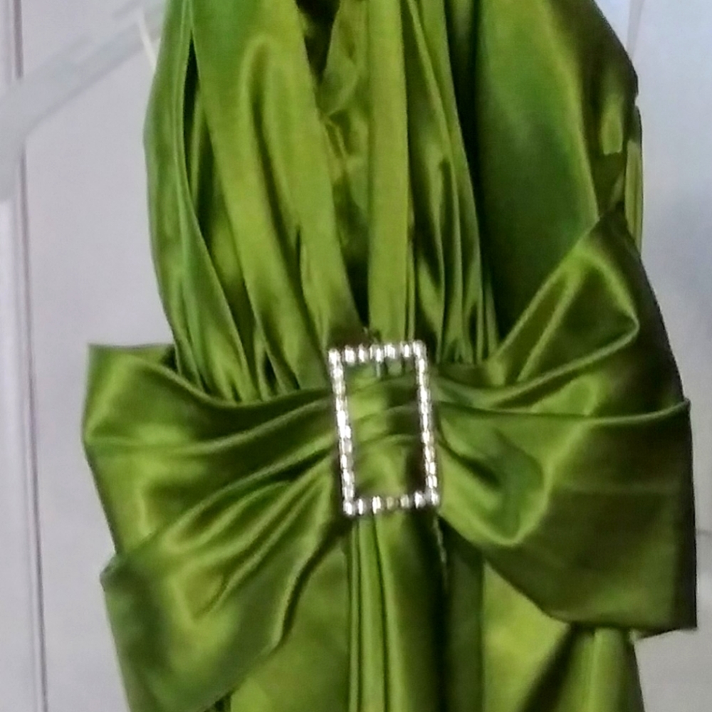 A MONEY GREEN DRESS